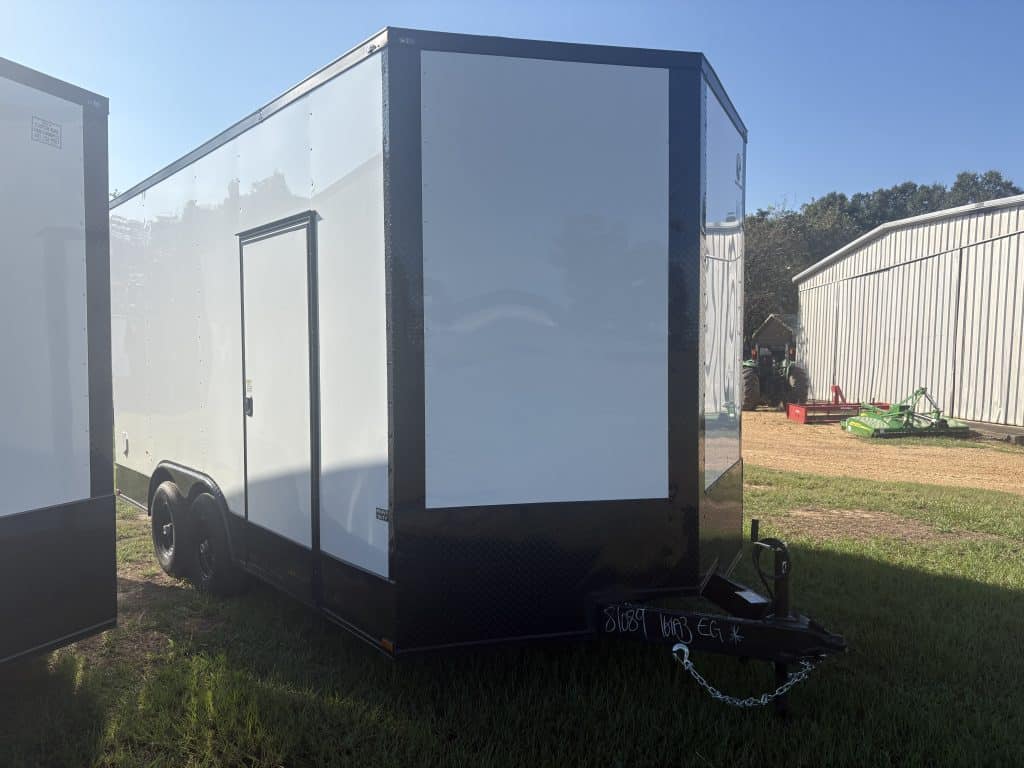 8.5'x16' HD Enclosed Trailer full view