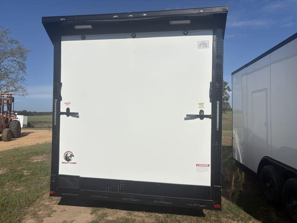 8.5'x16' HD Enclosed Trailer angled view