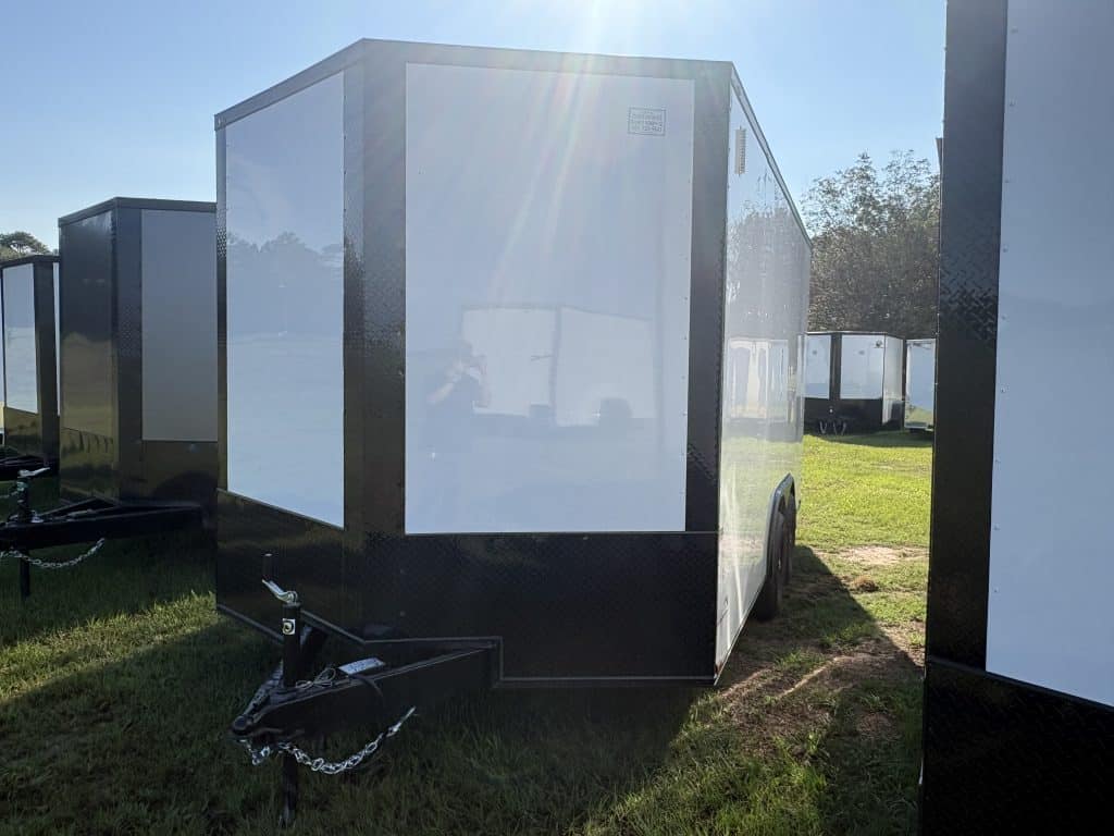 8.5'x16' HD Enclosed Trailer rear view