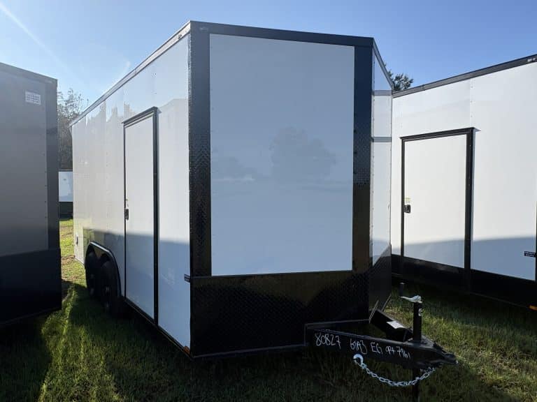 8.5'x16' HD Enclosed Trailer floor detail