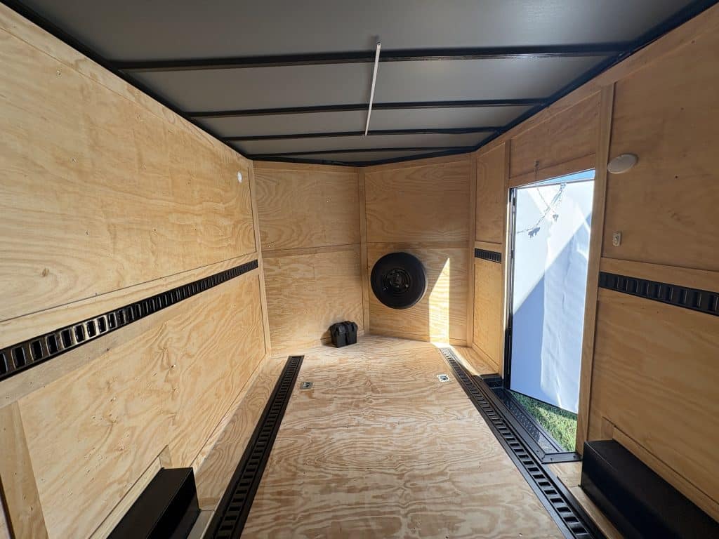 8.5'x16' HD Enclosed Trailer interior view